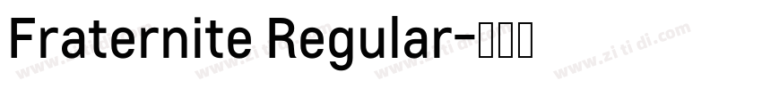 Fraternite Regular字体转换